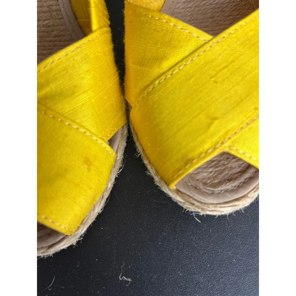 Lauren Ralph Lauren Wedge Sandals Espadrille Peep Toe Resort Summer Coastal